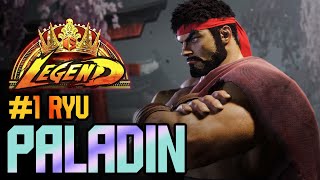 SF6 ♦ Paladins Ryu Conquers the RANK 1 ft Paladin [upl. by Humbert]