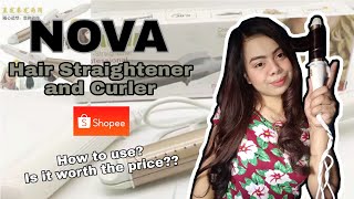 Nova Hair Straightener  Curler 2 in 1  Allyshajoyce Delacruz [upl. by Merv]