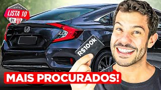 10 CARROS MAIS PROCURADOS ATÉ R 100 MIL [upl. by Adnak]