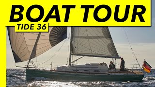 New oldfashioned cruiser  Tide 36 tour  Yachting Monthly [upl. by Lehcsreh]