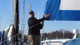 How to measure a headsail  UV Protection [upl. by Yousuf419]