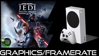 Xbox Series S  Star Wars Jedi Fallen Order  Graphics  Framerate [upl. by Anitnahs462]