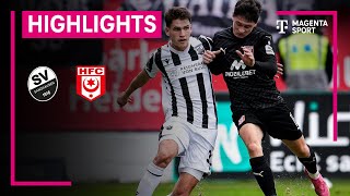 SV Sandhausen  Hallescher FC  Highlights 3 Liga  MAGENTA SPORT [upl. by Enoed]