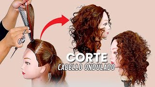 🔴 Como cortar el CABELLO ONDULADO ▬ RIZADO ✅ HAZLO TU MISMA ▬ CLASE 1 [upl. by Glaudia141]