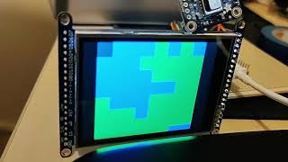 Raspberry Pi Pico thermal camera using Adafruits AMG8833 and ILI9341 320x240 pixel screen [upl. by Notslar]