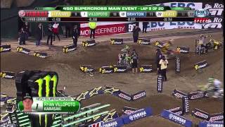 2013 AMA Supercross Rd 1 Anaheim 450 Main [upl. by Jea790]