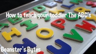 How to teach your toddler their letters The ABCs [upl. by Neirrad]