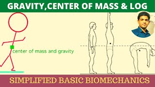 CENTER OF MASSGRAVITYLINE OF GRAVITY  SIMPLIFIED BASIC BIOMECHANICS [upl. by Huskey]