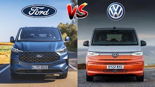 2025 Ford Tourneo Custom Plugin Hybrid vs 2025 Volkswagen Multivan T7 eHybrid  MUV Battles [upl. by Atte]