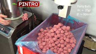 PINTROs gehaktballenmachine  meatballmachine [upl. by Sipple]