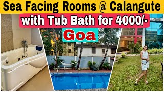 Goa hotels near Calangute Beach Baga beach  Budget hotel in north goa [upl. by Cirdla967]