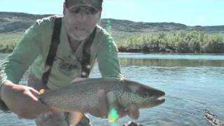 Fly Fishing for Arctic Char and Trout in Miekak Lappland [upl. by Kinnard]