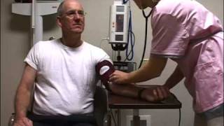 Taking an Automated and Manual Blood Pressure Reading with the SunTech 247 [upl. by Aziram]