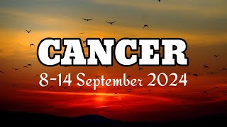 Zodiak CANCER 814 September 2024 Akhiri galaumu hargai seseorang yang selalu ada untukmu ❤️ [upl. by Iak662]