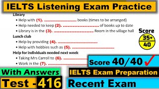 IELTS Listening Practice Test 2024 with Answers Real Exam  416 [upl. by Aninnaig470]