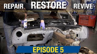 How To Repair Rusted Camaro Cowl amp Dash  Repair Restore Revive Ep5  Eastwood [upl. by Nagear]