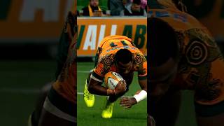 EPIC Try by Filipo Daugunu made possible by Fraser McReightHIGHLIGHT…Australia vs Wales🏉rugby [upl. by Ahsitan]