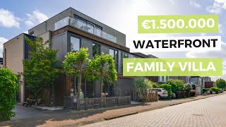 €15 Million Waterfront Family Villa in Amsterdam IJburg  Listings [upl. by Urson]