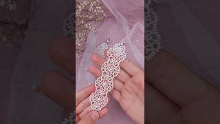 If you want to learn tatting lace check out my playlist with lessons for beginners 😊 tatting [upl. by Sidras]