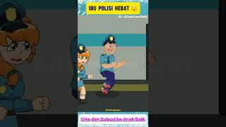 Ibu Polisi Hebat dan Pak Polisi Digoda Penjahat 😳steve minecraft roblox [upl. by Harima346]