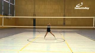 Technikvideo Frauen  Footwork  Mitte  Transition  Version 2015 [upl. by Shurlocke16]