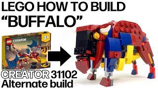 レゴ バッファローの作り方 クリエイター31102 ファイヤードラゴン 組替え LEGO How to build quotBuffaloquot CREATOR 31102 Alternate build [upl. by Yortal]