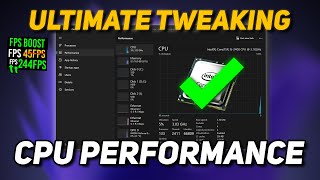 How To OPTIMIZE Your CPUProcessor For Gaming amp Performance in 2024  BOOST FPS amp FIX Stutters [upl. by Chris]