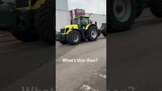 Is this the new Massey 9S tractor spotted at Beauvais factory masseyferguson massey masseyman [upl. by Anderea]