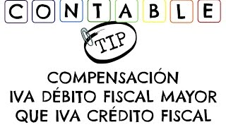 COMPENSACION DEBITOS FISCALES MAYORES A CREDITOS FISCALES [upl. by Hairu]