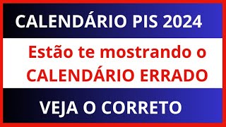 CALENDÁRIO PISPasep 2024 ESTÃO TE MOSTRANDO ERRADO  Quando começa o pagamento do Pis 2024 [upl. by Letsirc]