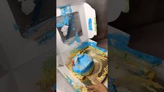 কি অবস্থা হয়েছে কেকটার😭😭video cakecakedecorationtrending ytshortscocomeloncake [upl. by Aneeroc]