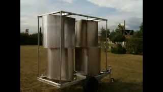 homemake DIY wind turbine vertical savonius darrieus windgenerator 10kw eolienne vawt [upl. by Hannavahs]