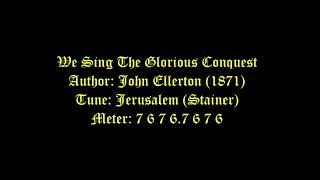 We Sing The Glorious Conquest Lyrics Jerusalem  The Conversion Of St Paul [upl. by Akeim225]