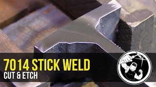 7014 Stick Welding Multi Pass T Joint practice [upl. by Thetos]