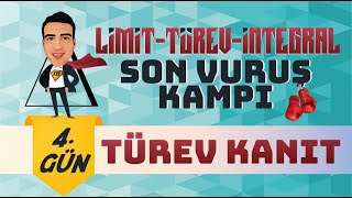 Türev KANIT I LimitTürevİntegral Son Vuruş Kampı 🥊 I 4 Gün I yks2024 mathman [upl. by Atnahc]