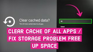 SANSUI Android TV  How to Clear Cache of All Apps  Fix Storage PROBLEM Free UP Space [upl. by Ondine]