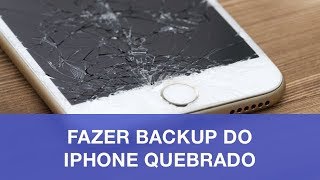 Como Fazer Backup do iPhone Quebrado [upl. by Allsun125]