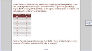 Central Tendency Example Problems [upl. by Enirbas]