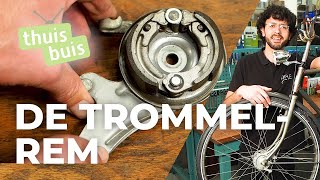 Onderhoud en vervang de trommelrem van je fiets  ThuisLeren [upl. by Sapphira]