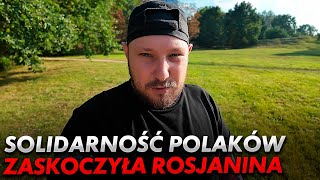 Polacy zaskoczyli Rosjanina swoją solidarnością [upl. by Ecnerwaled384]