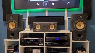 BampW DM602 S3  DENON AVRS760H Spotify player DENON [upl. by Izabel313]