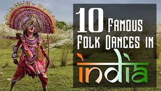 Most famous 10 folk dances in India  Folk dances of India UPSC SSC Bank Exams [upl. by Shepard]