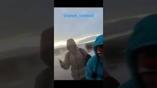 Geyser hits the crowd 😅 Iceland [upl. by Martguerita21]