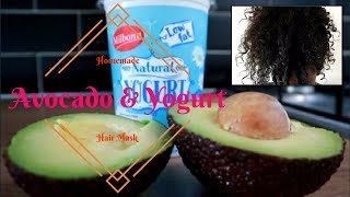 Homemade Avocado amp Yogurt Hair Mask [upl. by Amor27]