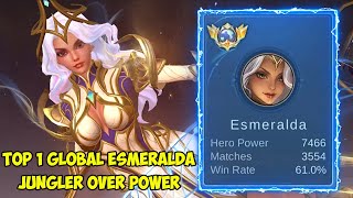 Meta Terbaru Top 1 Global Esmeralda Jungler Terlalu Over Power gampang di praktekin di rank mlbb [upl. by Boni]