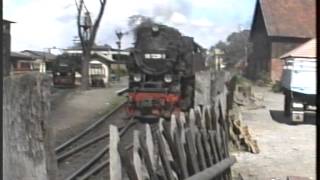 Szenen von der Harzquerbahn Teil 2  Viel Betrieb in Wernigerode 1991 [upl. by Onfre]