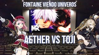 Genshin Impact Fontaine Viendo universos  Capitulo 2  aether vs toji fushiguro [upl. by Olia]