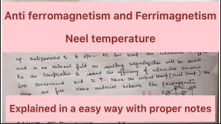 Lecture 54 Anti Ferromagnetism and Ferrimagnetism [upl. by Carree]