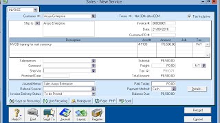 MYOB Sales Invoice [upl. by Fital684]