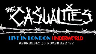 The Casualties  Live In London Underworld 30November2022 [upl. by Deerdre]